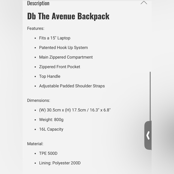 Douchebags DB the avenue backpack deep sea blue unisex - Picture 3 of 14